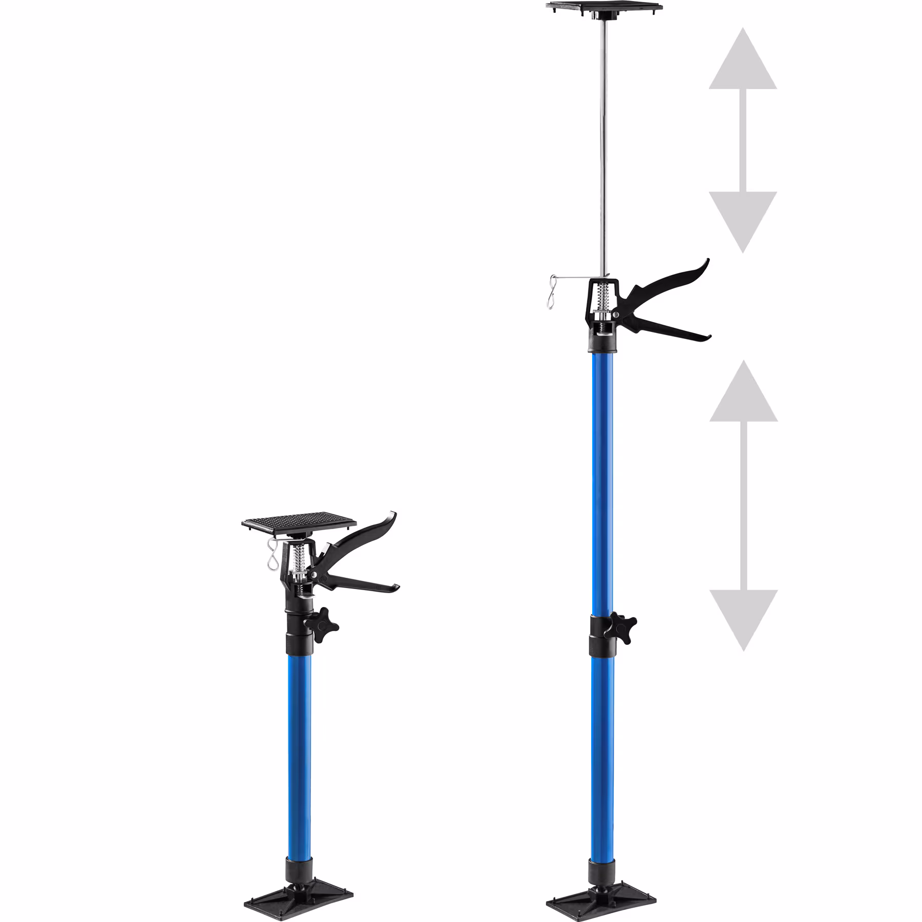 tectake® 2er-Set Türspanner, stufenlos höhenverstellbar, Belastbarkeit 30 kg je Spanner, mit Schnellspannsystem