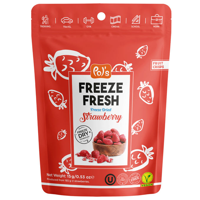 Erdbeere Fruchtchips, 15g von Pol's Freeze Fresh