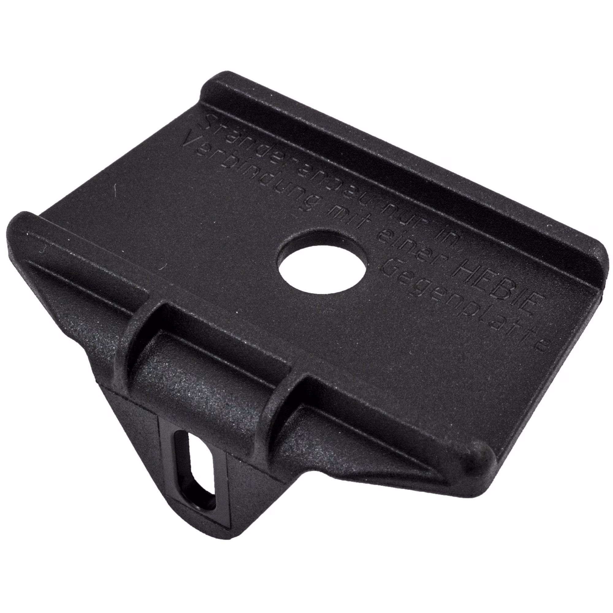 Hebie GFK Adapterplatte für Mittelbauständer Fahrradständer Montage Adapter Ständer Ständerplatte Platte universal
