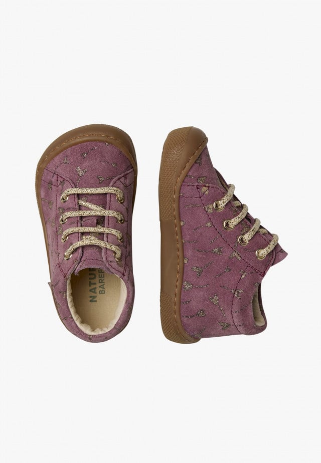 NATURINO AMURBarfußschuhe aus Veloursleder, Violett