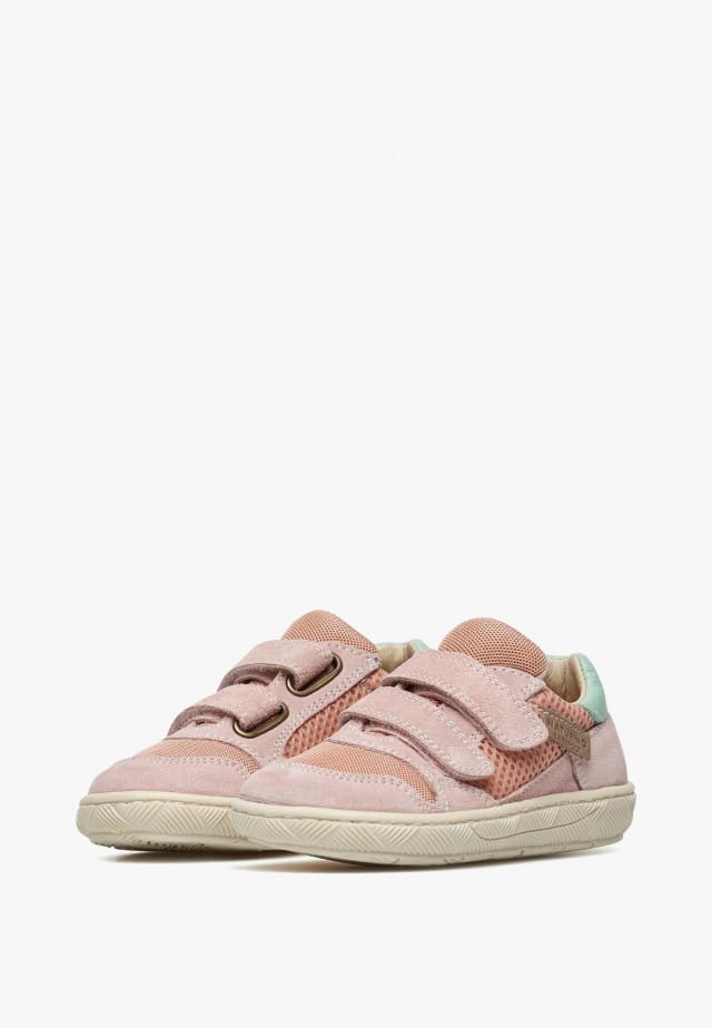 BAREFOOT LILOX VLSneakers aus Veloursleder und Gewebe, Rosa