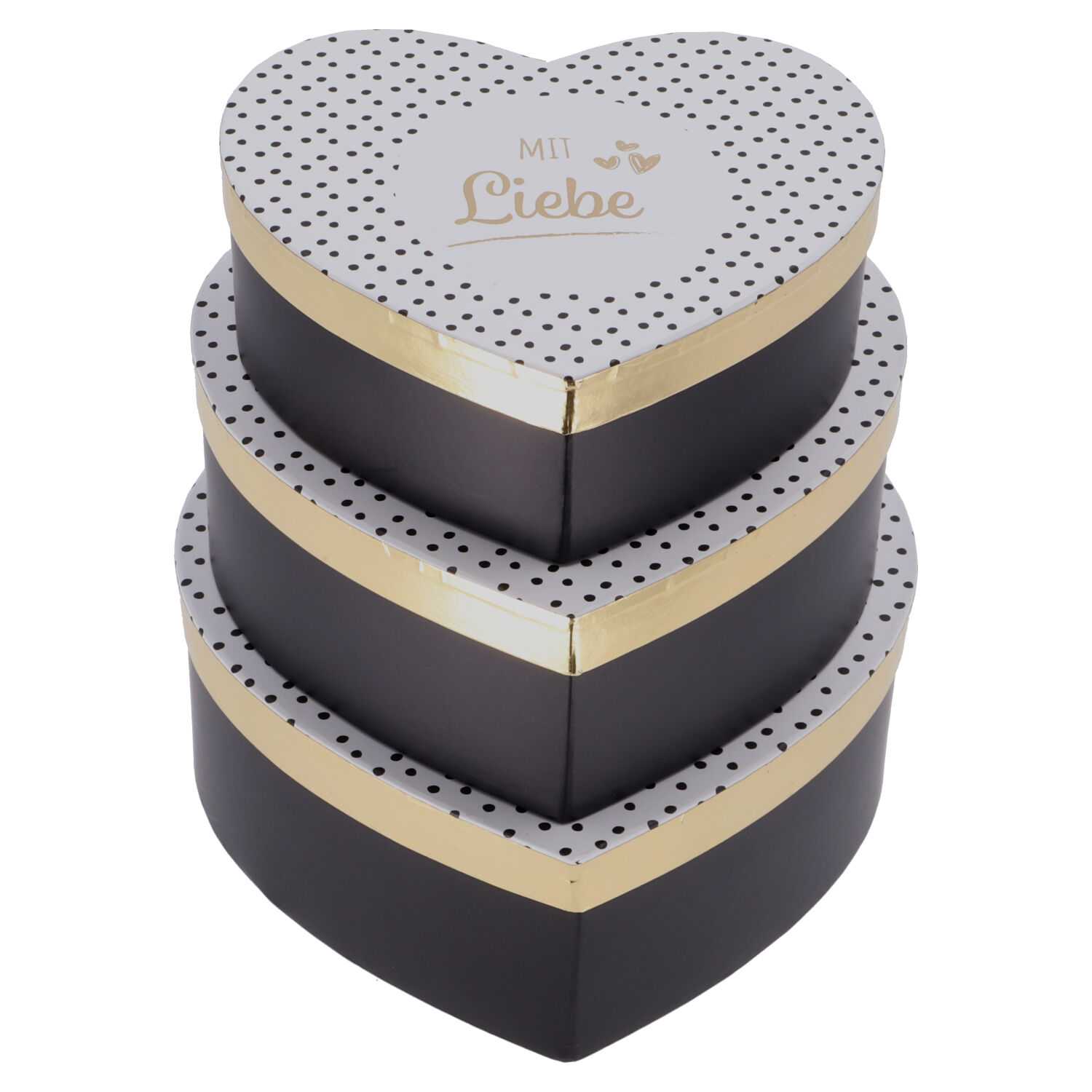 Geschenkbox Herzform Größe 1 19,5x16,5x7 cm