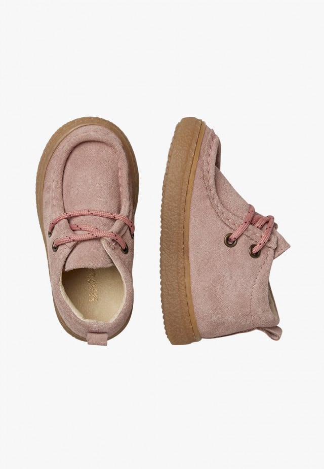 NATURINO KASDENSchuhe aus Veloursleder, Altrosa