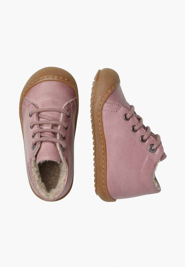 NATURINO RACOONLauflernschuhe mit Wollfutter, Rosa