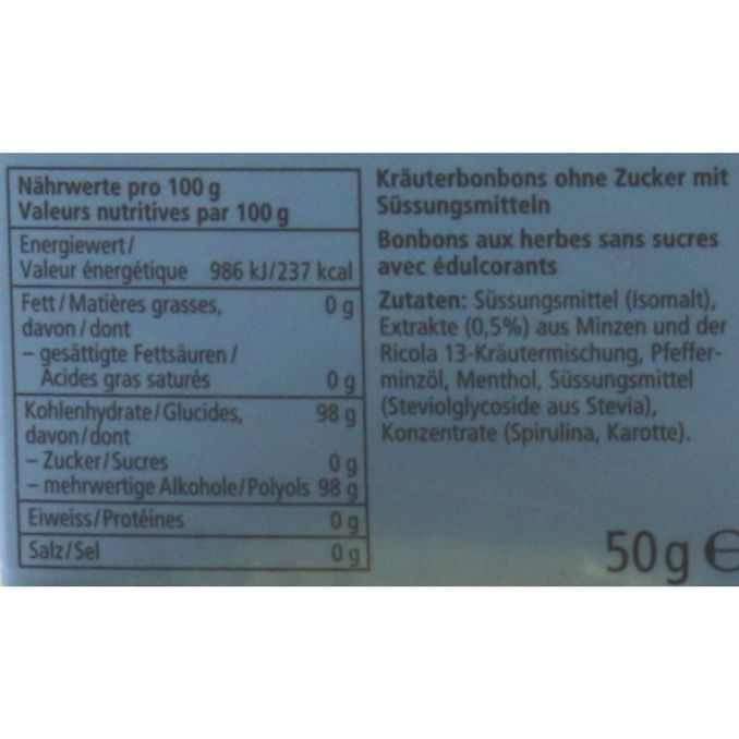 Ricola Gletscherminze, 50g von Ricola
