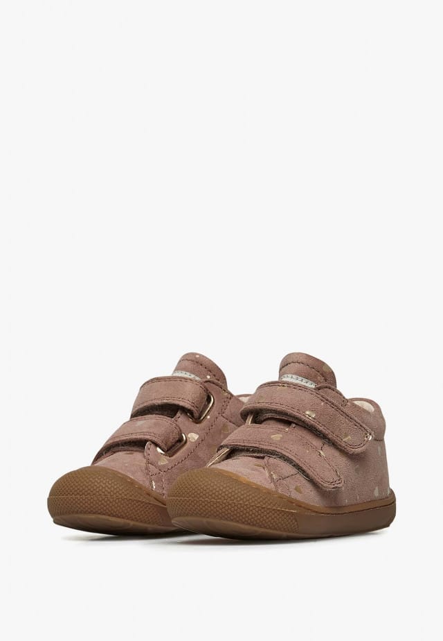 NATURINO COCOON VLLauflernschuhe aus Veloursleder, Puderrosa