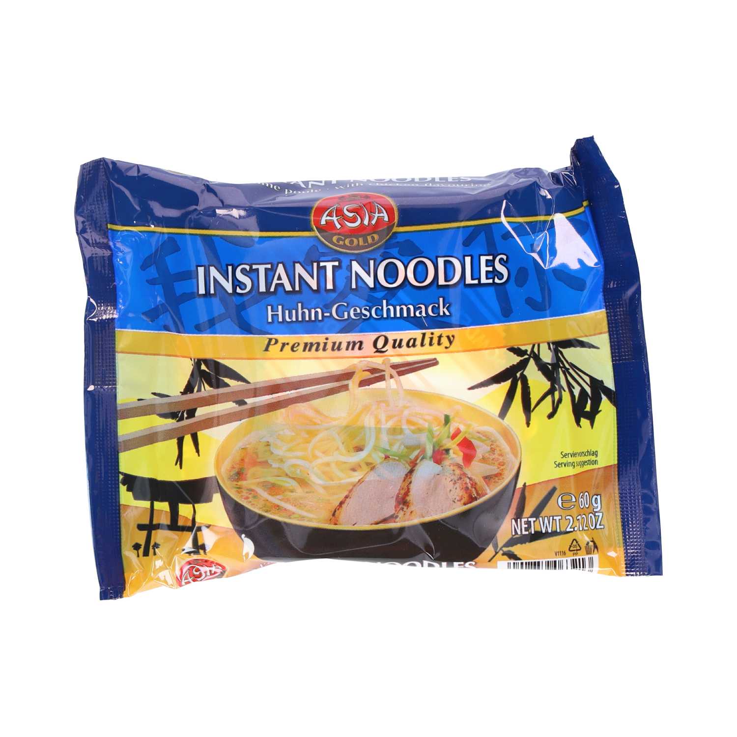 Instant Nudeln Asia Huhn