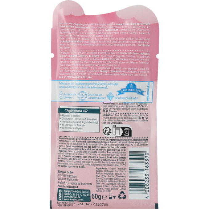 Kneipp Badesalz Einhornstaub, 60g von Kneipp