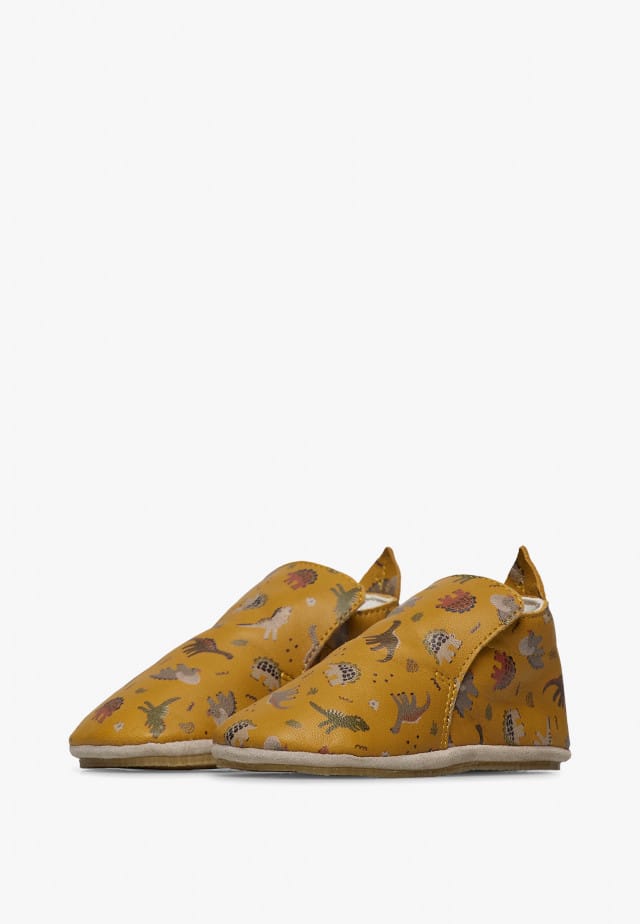 NATURINO PLUMARD 2Krabbelschuhe aus Leder, Kürbis