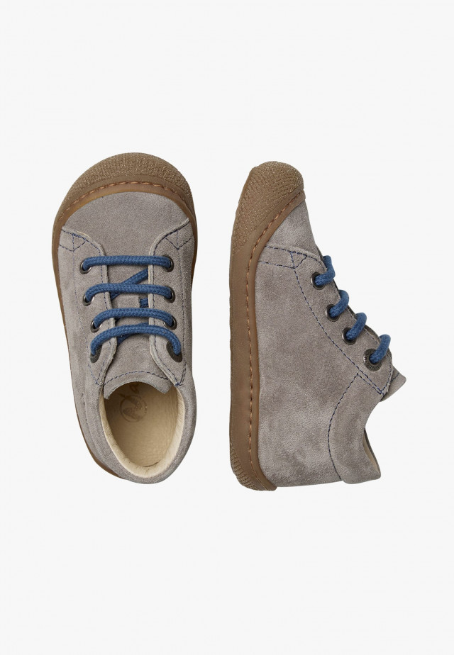 NATURINO COCOONLauflernschuhe aus Veloursleder, Anthrazit