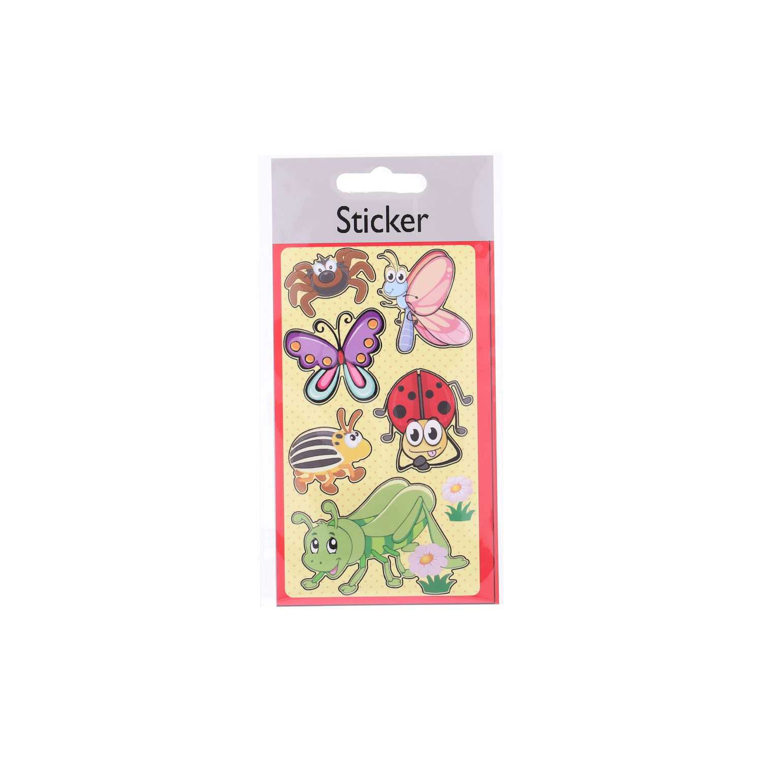 3D-Sticker Tiere beglimmert 6fach