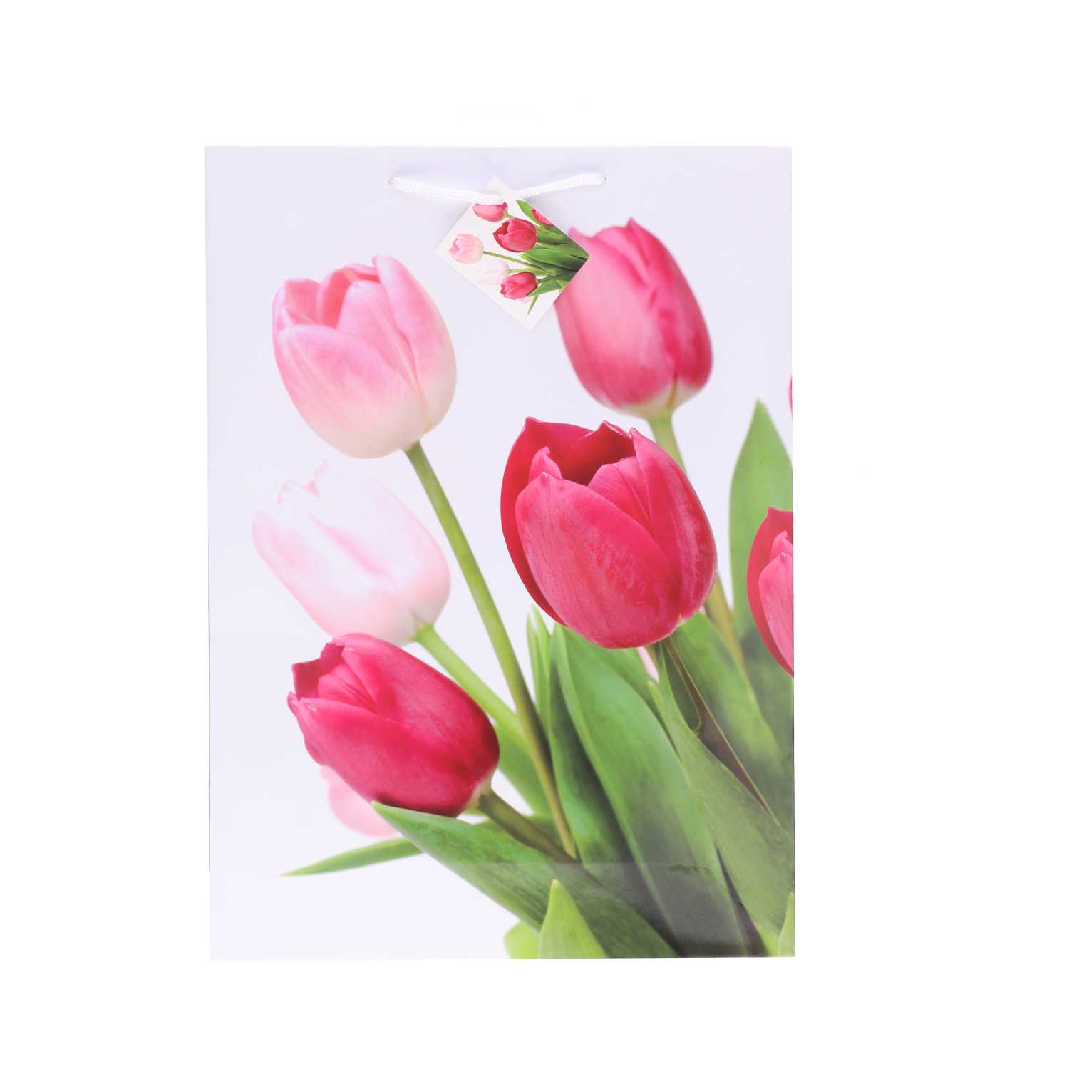 Geschenktüte Lack, XXL Blumen, A3