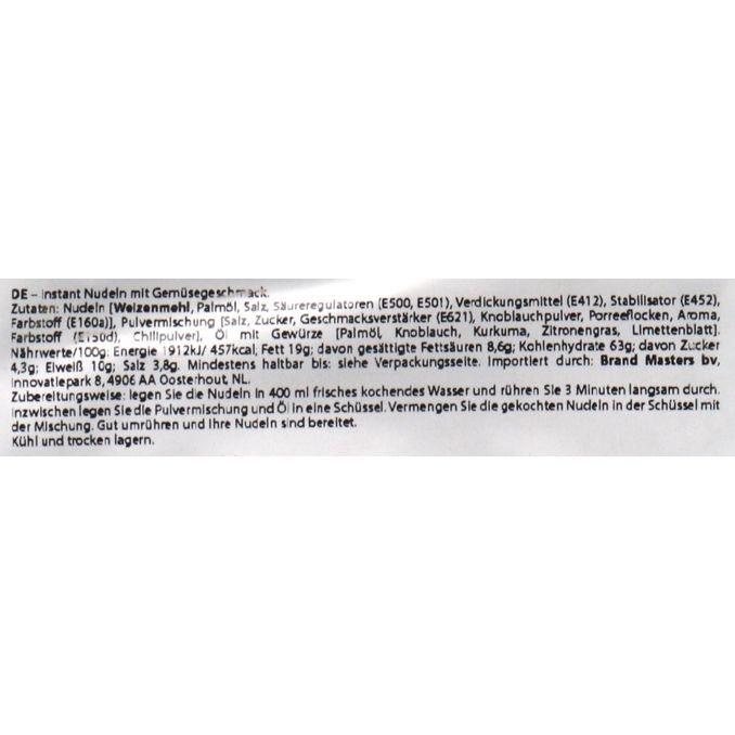 Instantnudeln Gemüse, 5er Pack, 5x 70g von ABC