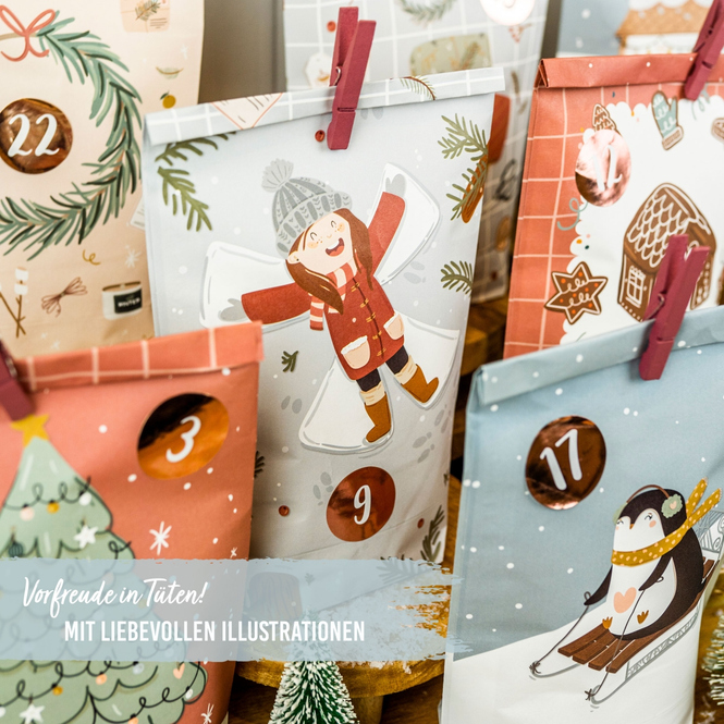 Adventskalender-Bastelset - Weihnachten