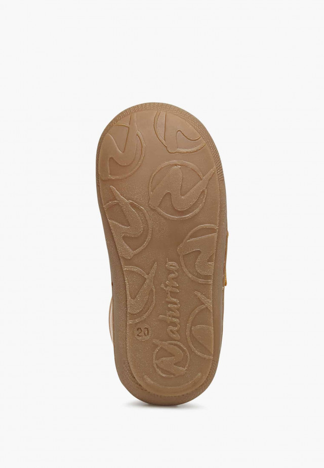NATURINO COCOON VLLauflernschuhe aus Nappaleder mit Wollfutter, Kürbis
