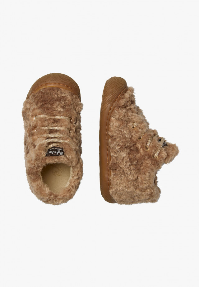 NATURINO COCOON FURLauflernschuhe aus Wolle, Braun