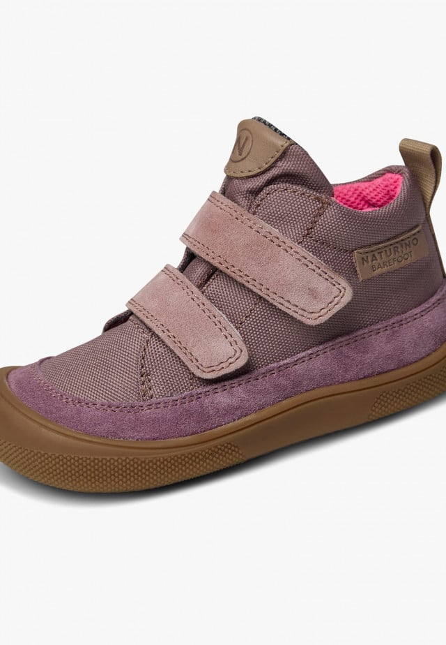 BAREFOOT NUPTY WPBarfuß hohe Sneakers aus Leder und Gewebe, Rosa