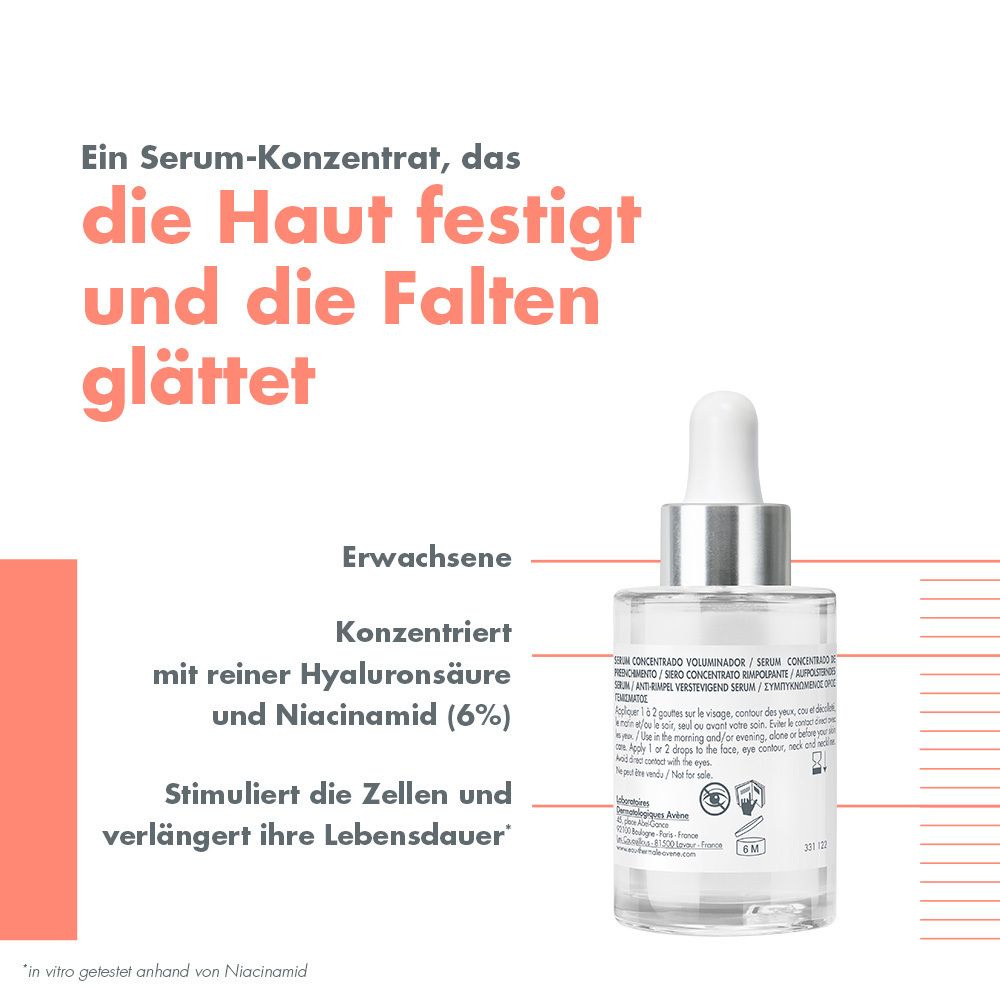 Avène Hyaluron Activ B3 Aufpolsterndes Serum-Konzentrat - Anti-Aging Serum + Avène Hyaluron Activ B3 Serum 10ml GRATIS