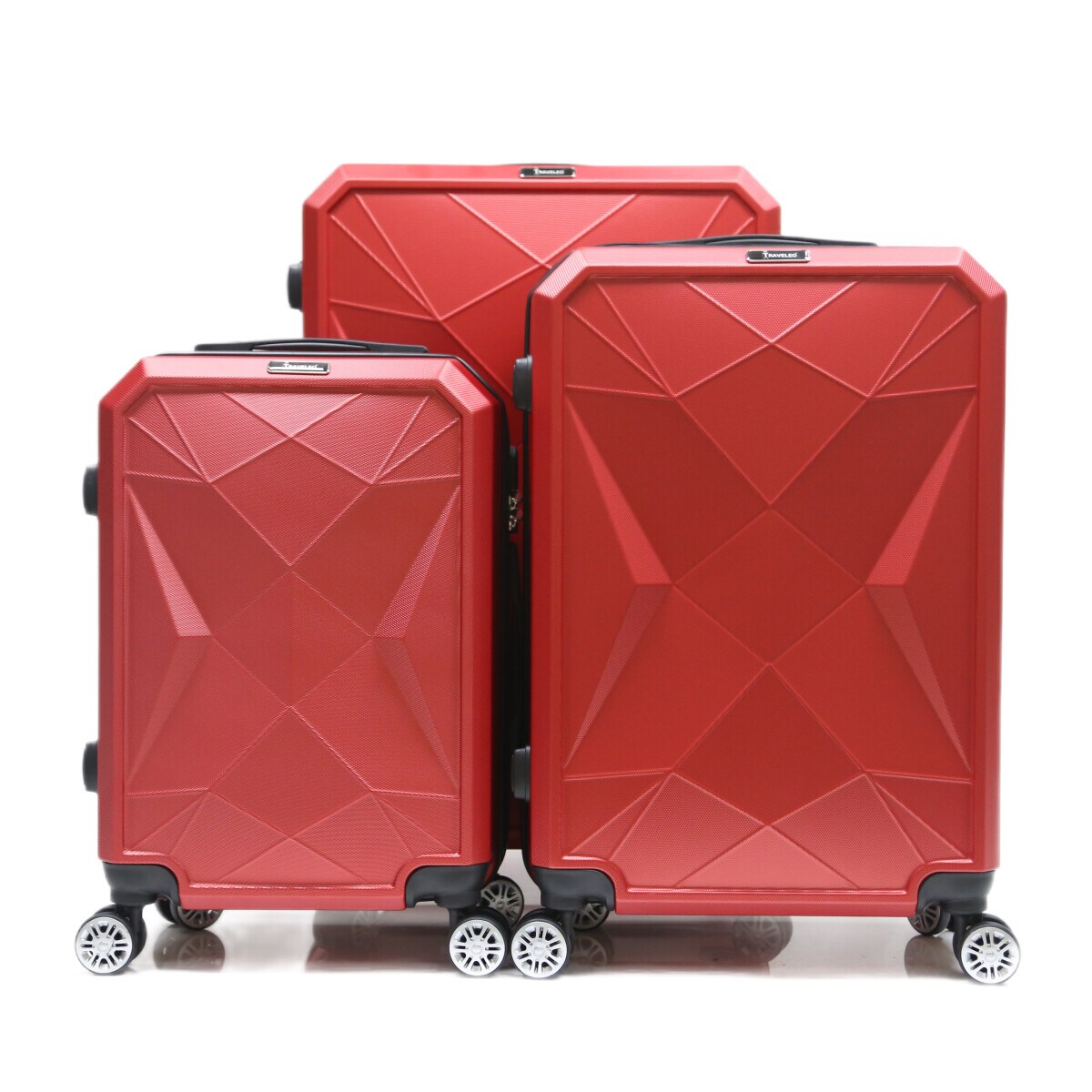 Reisekoffer ABS-03 Koffer 3-teilig Hartschale Trolley Set Kofferset Ha