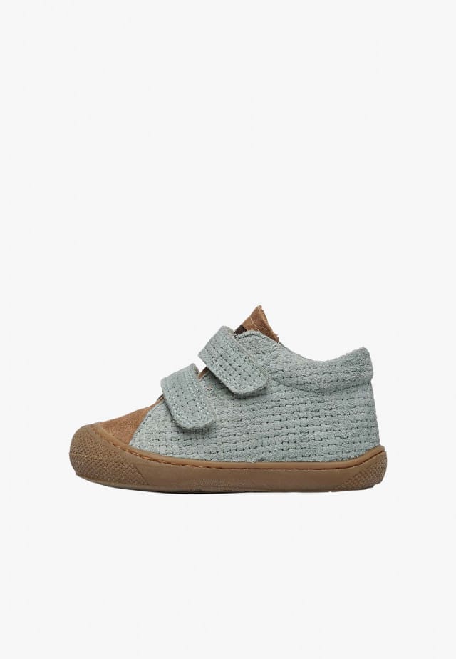 NATURINO COCOON VLLauflernschuhe aus Veloursleder, Salbei-Braun