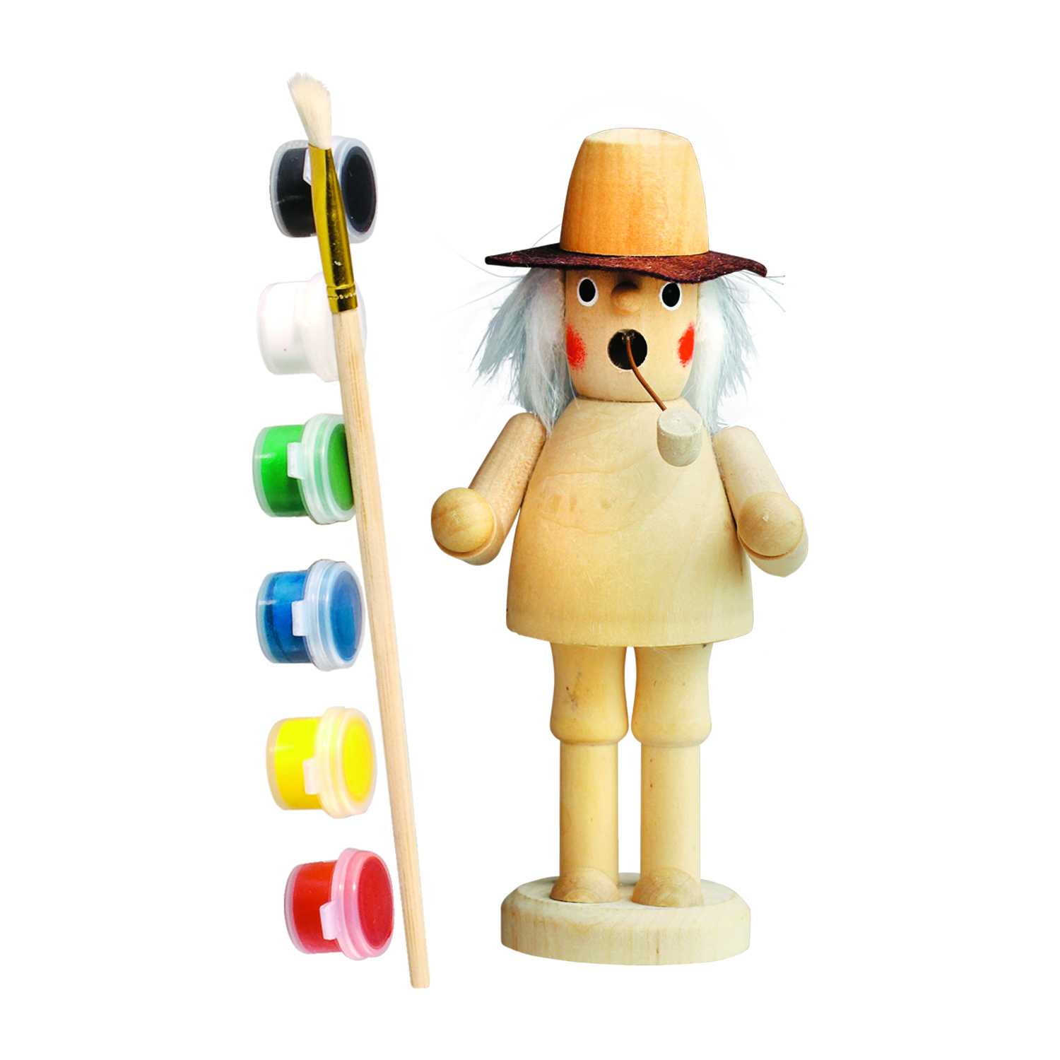 Räuchermännchen Holz 14cm zum Bemalen