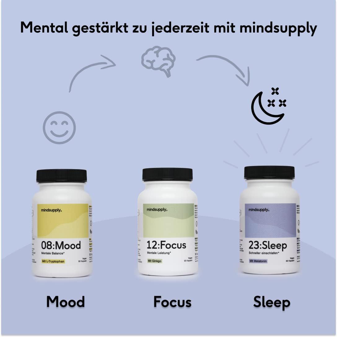 mindsupply SLEEP - Einschlaf Kapseln mit Melatonin und Melisse