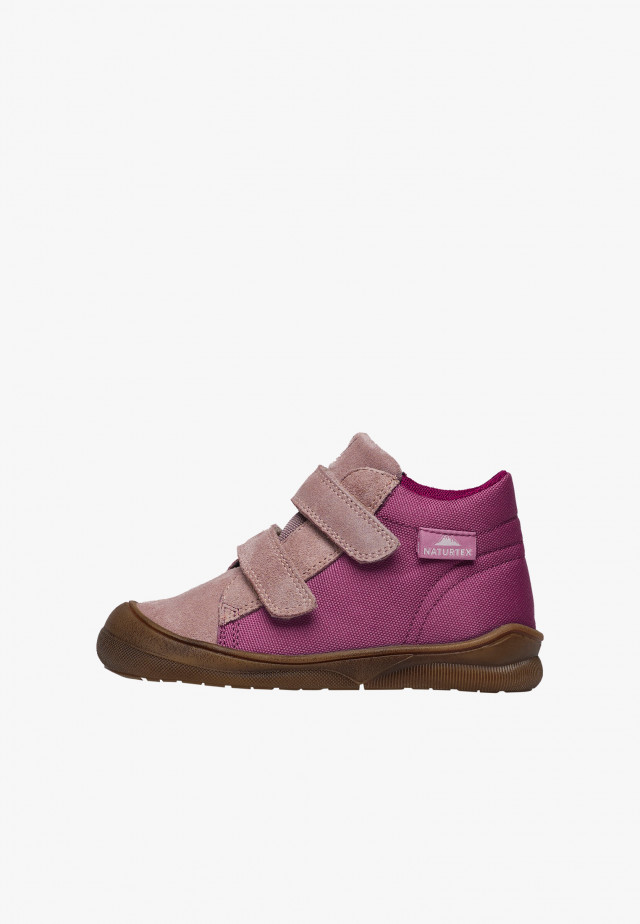 NATURINO TEKE 3 WPWasserdichte Lauflernschuhe aus Leder und Veloursleder, Violett