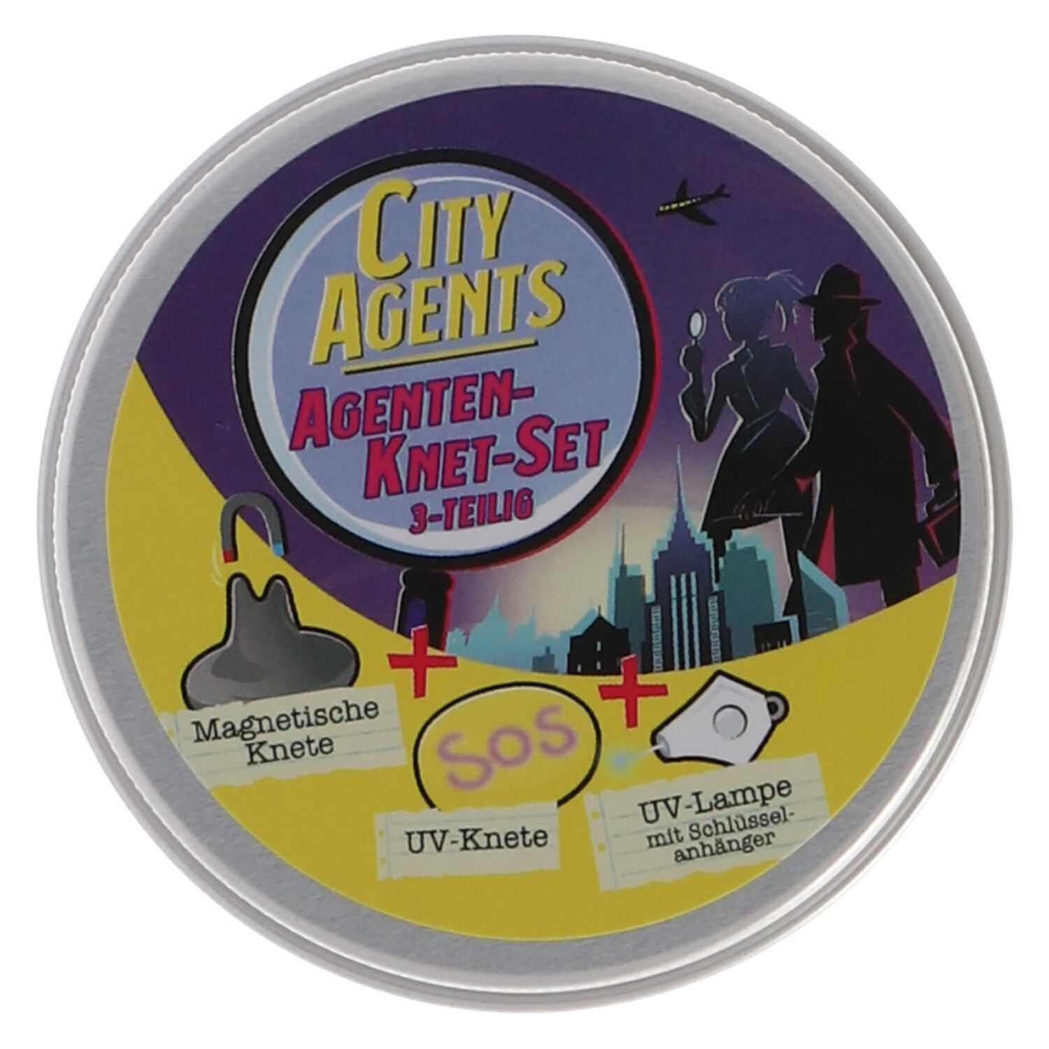 Agenten Knet-Set 3tlg. City Agents