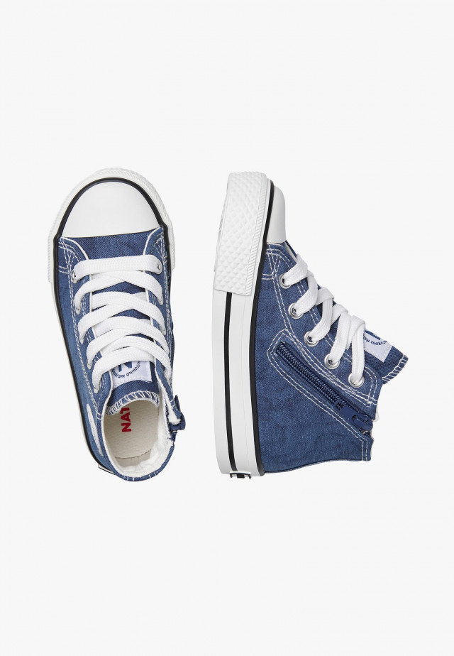 NATURINO YLFAS.Knöchelschuhe aus Stoff, Marineblau