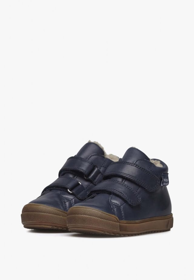 NATURINO NEW MULAZ VLSchuhe aus Leder mit Futter aus Kunst-Shearling, Blau