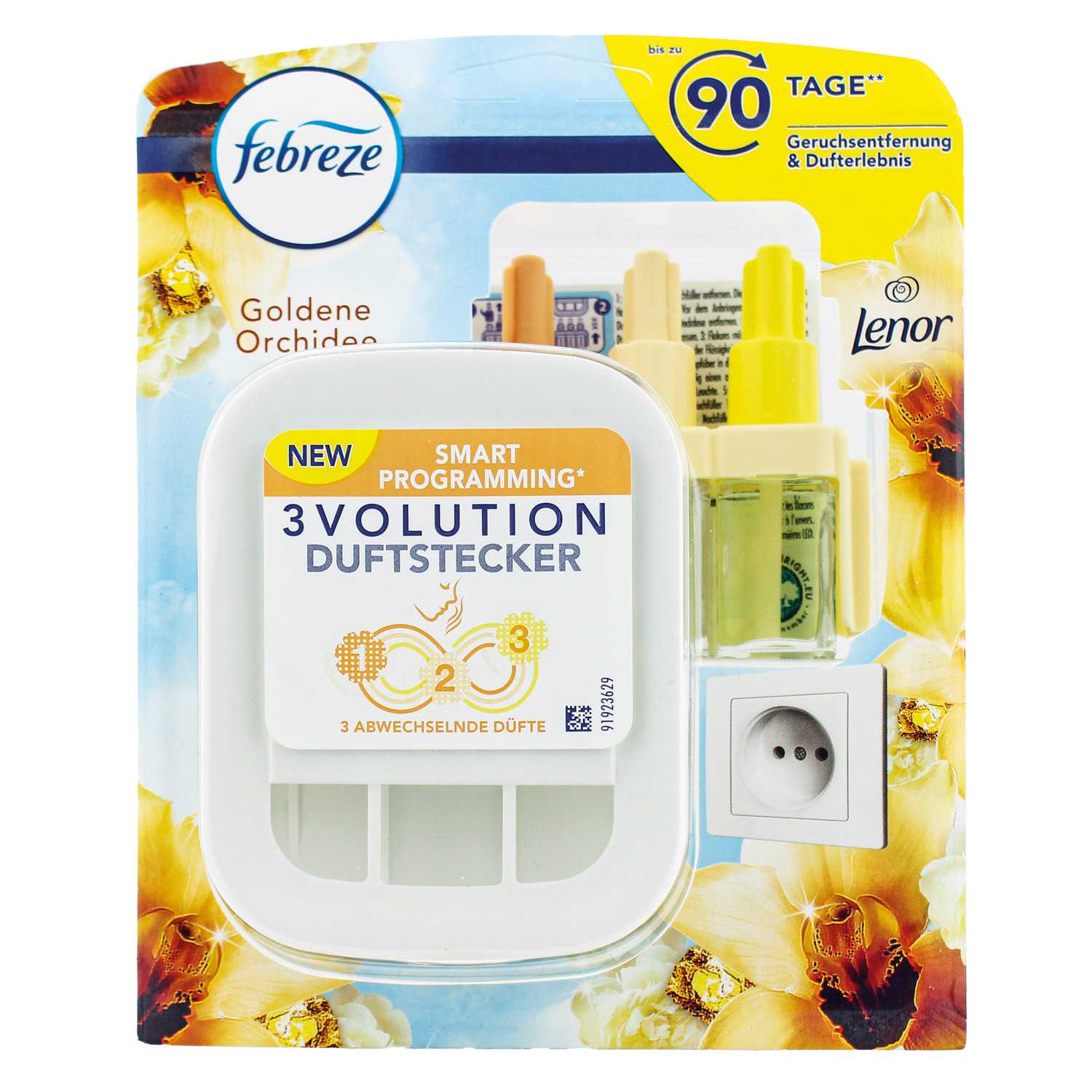 Febreze 3Volution Duftstecker Goldene Orchidee, Starterset