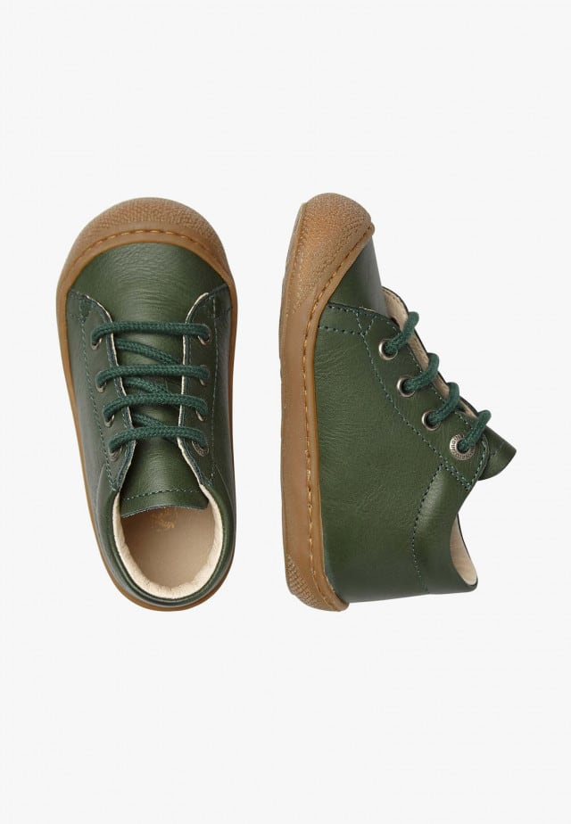 NATURINO COCOONLauflernschuhe aus Nappaleder, Dunkelgrün