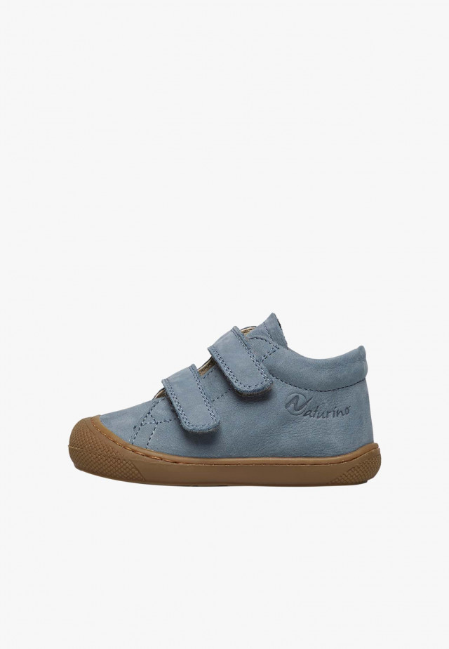 NATURINO COCOON VLLauflernschuhe aus Veloursleder, Azurblau