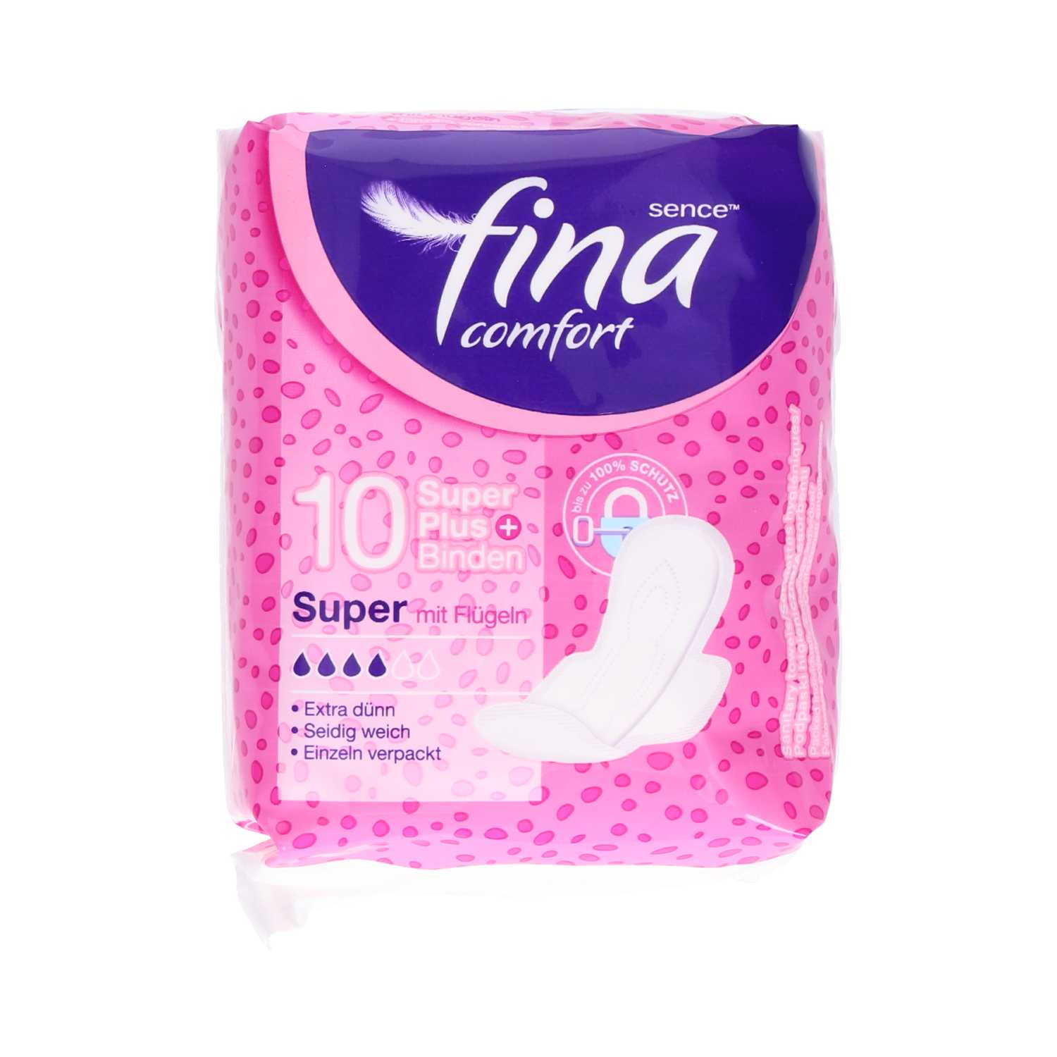 Sence Damenbinde 10er, Super mit Flügel