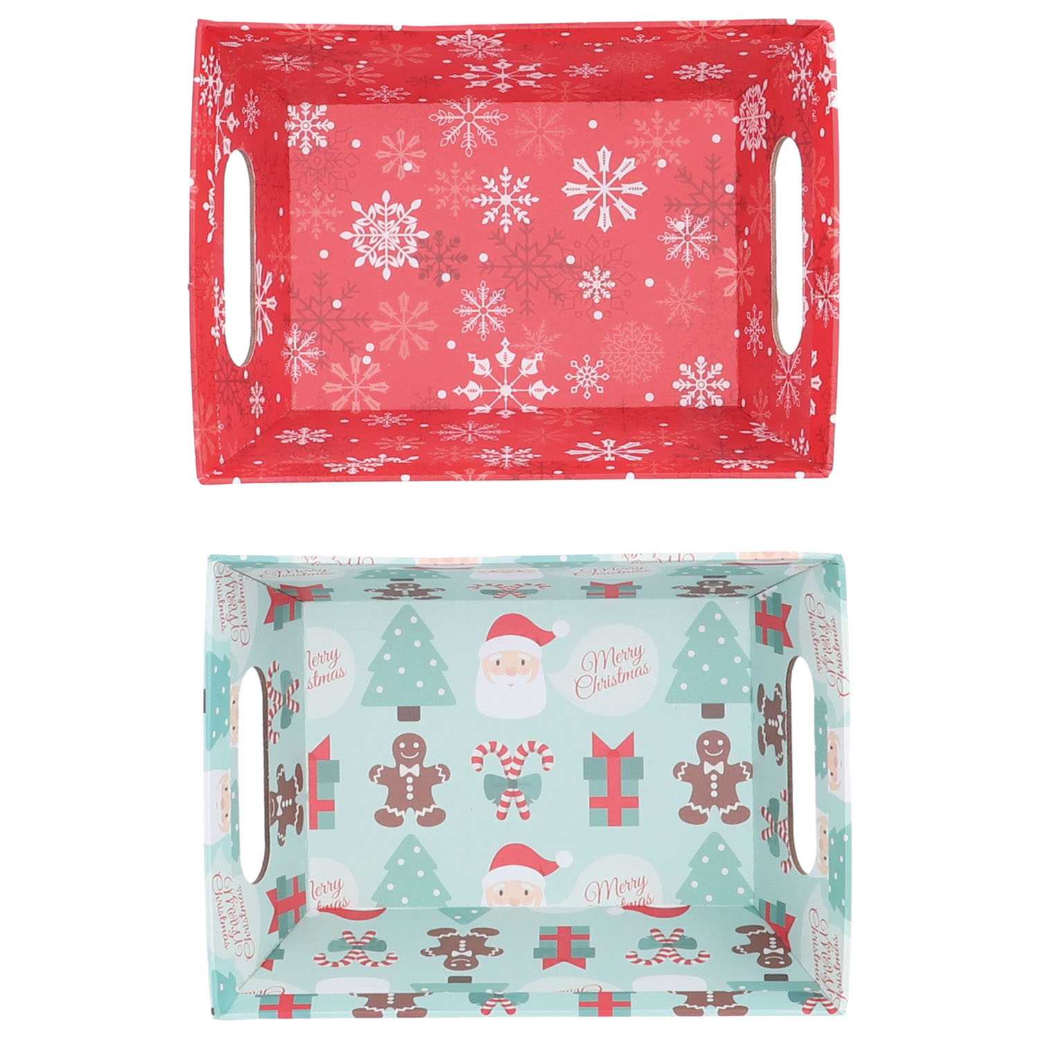 novooo Weihnachtskorb 17x12,5x6,5cm 2fach