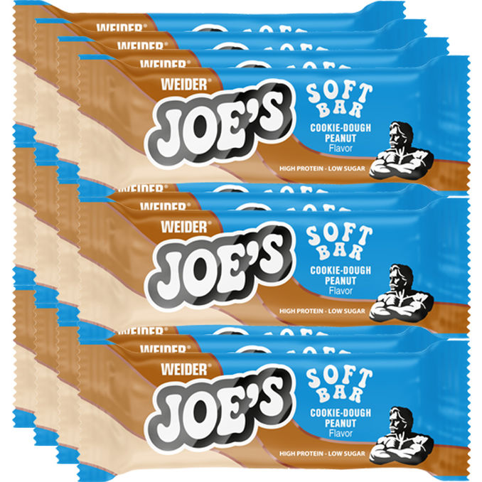 Joe's Soft Bar Cookie-Dough Peanut, 12er Pack, 12 x 50g von Weider
