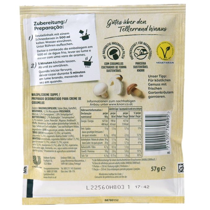 Knorr Waldpilz Suppe, 57g von Knorr
