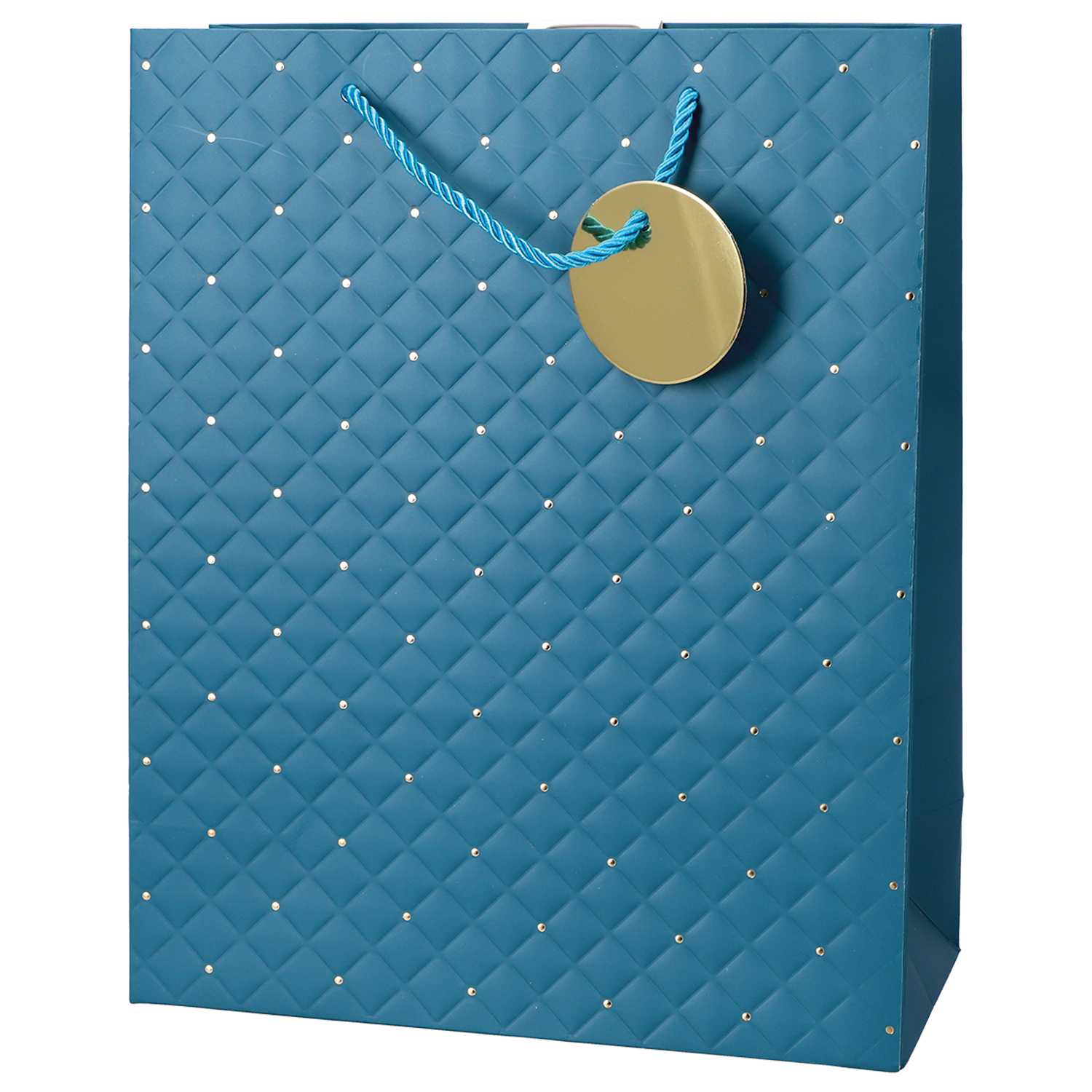 novooo Geschenktüte A4 Raute Gold gepr. 3f