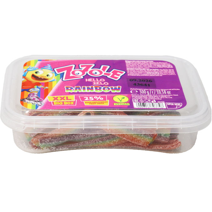 Fruchtgummi Rainbow Jellies Dose XXL, 300g von ZoZole