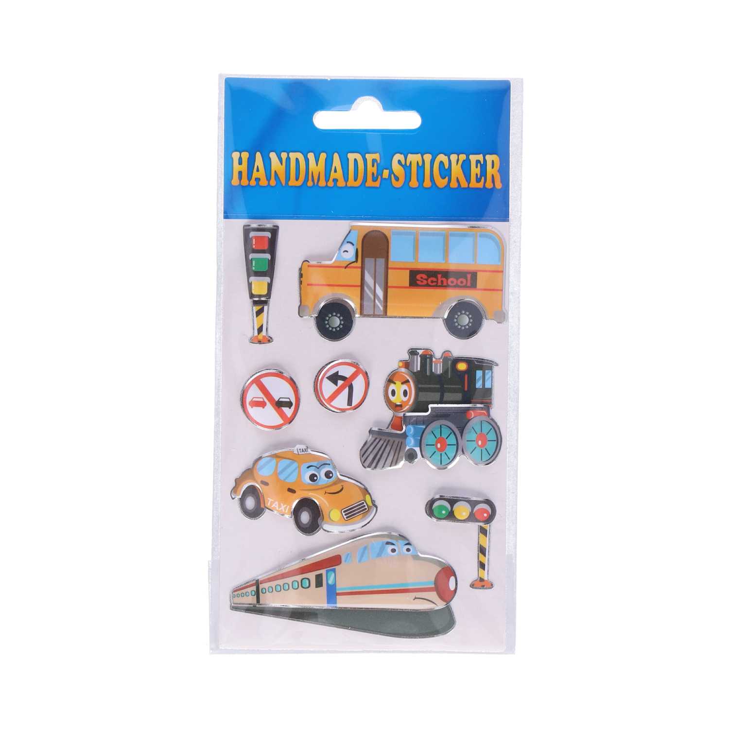 Handmade-Sticker mit 3D-Effekt 1 Blatt