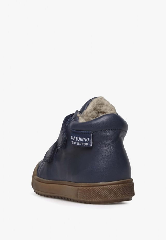 NATURINO NEW MULAZ VLSchuhe aus Leder mit Futter aus Kunst-Shearling, Blau