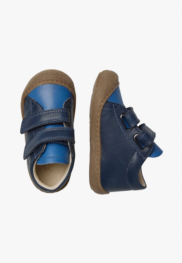 NATURINO COCOON VLLauflernschuhe aus Leder, Azurblau-Blau