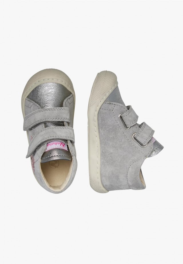 NATURINO KOLDE VLLauflernschuhe aus Leder und Veloursleder, Grau