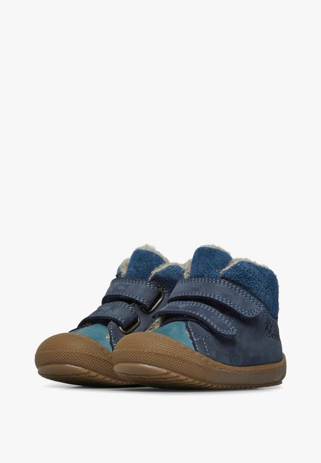 NATURINO RABEK VLLauflernschuhe aus Veloursleder, Marineblau