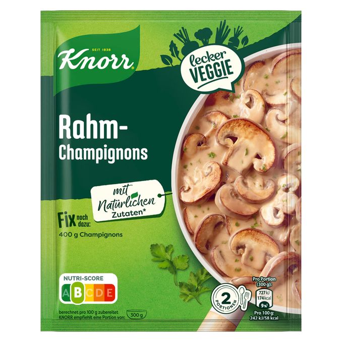 Fix Rahm-Champignons, 33g von Knorr