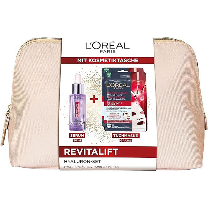Revitalift Hyaluron-Set mit Kosmetiktasche, 4-tlg. von L'Oréal Paris