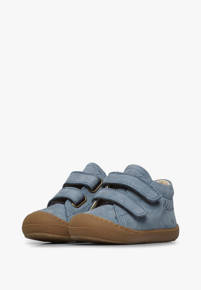 NATURINO COCOON VLLauflernschuhe aus Veloursleder, Azurblau