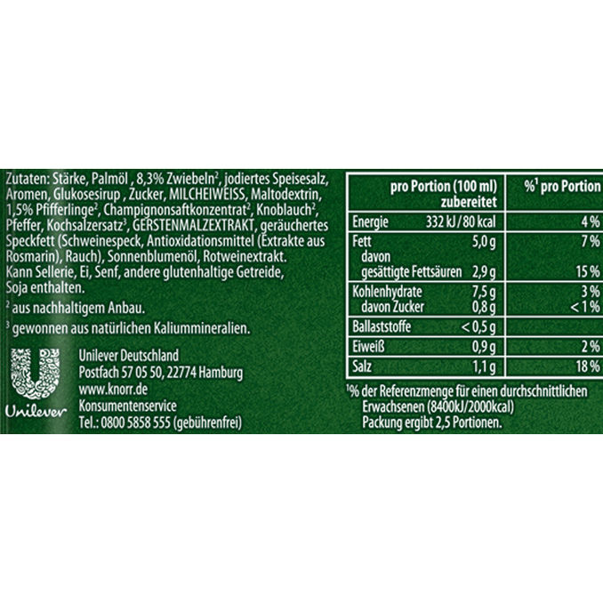 Knorr Pfifferling Sauce, 40g von Knorr