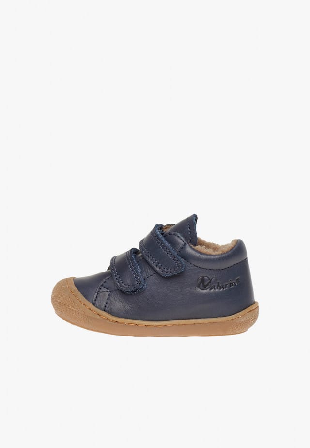 NATURINO COCOON VLLauflernschuhe aus Nappaleder mit Wollfutter, Dunkelblau