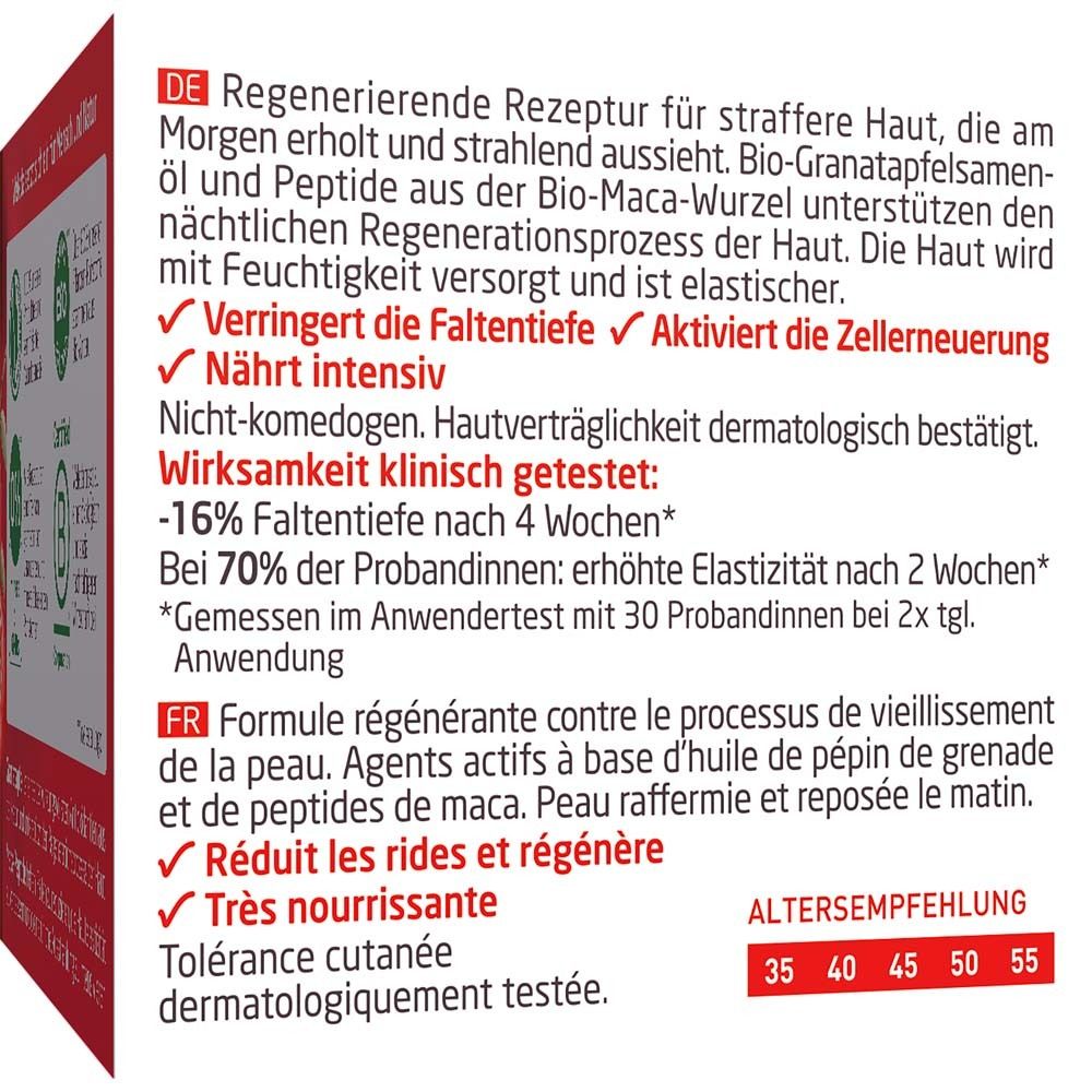 Weleda Straffende Nachtpflege Granatapfel & Maca-Peptide - nährt intensiv, strafft & mindert Falten